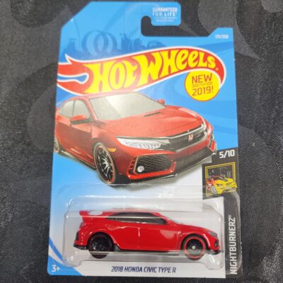 Hot Wheels 2018 Honda Civic Type R First Edition Red #171 2019