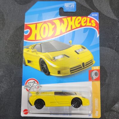 Hot Wheels '94 Bugatti EB110 SS Yellow #65 2022