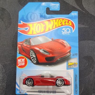 Hot Wheels Porsche 918 Spyder First Edition Red #292 2018