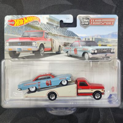 Hot Wheels Team Transport '61 Impala '72 Chevy Ramp Truck #54